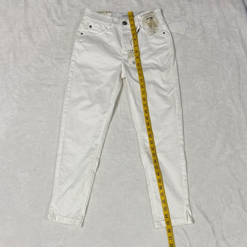 Curve Appeal Chic White Ankle Jeans